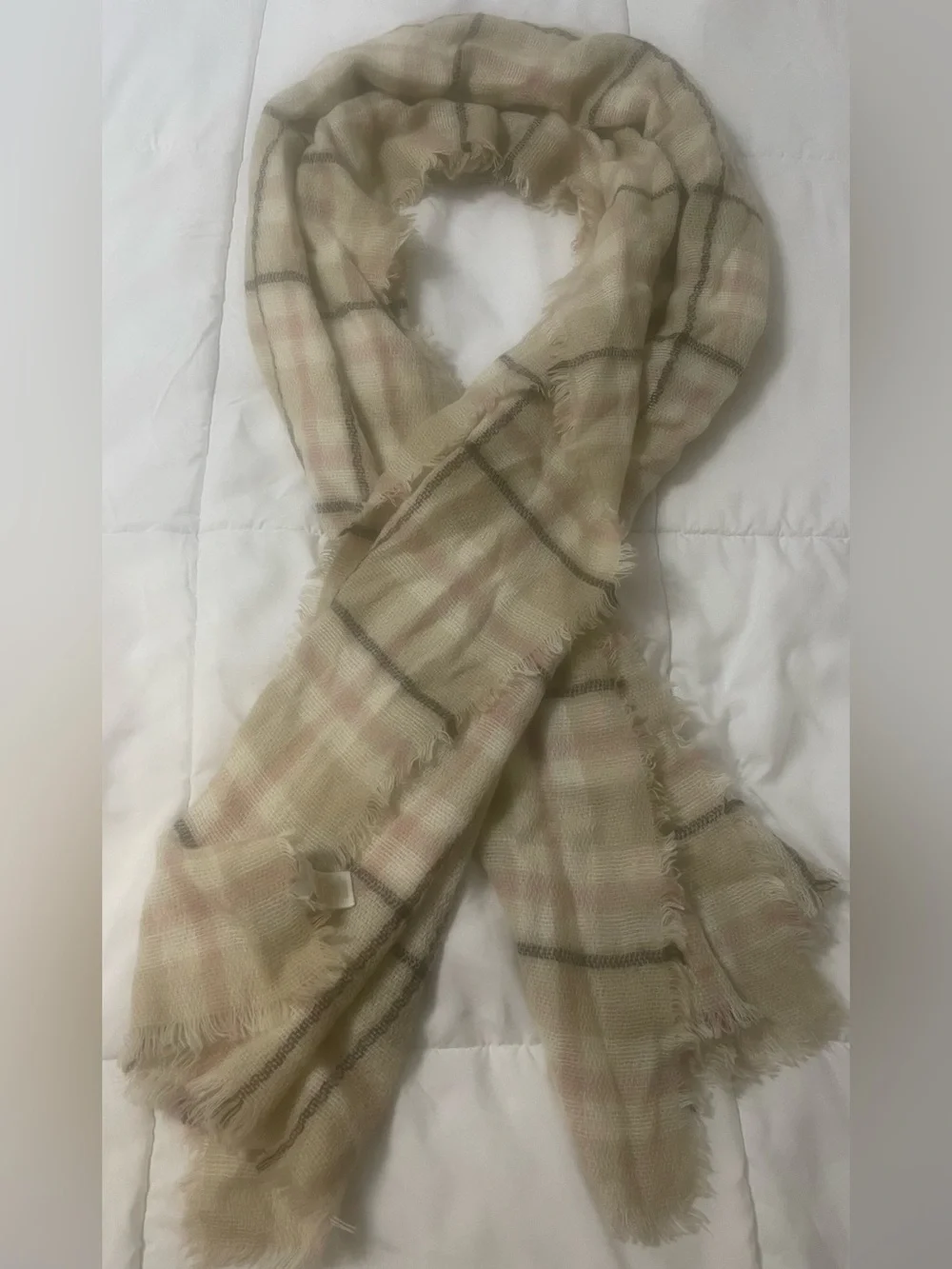 Kate Spade New York Transatlantic Plaid Blanket Scarf Plaid Lightweight Wrap
